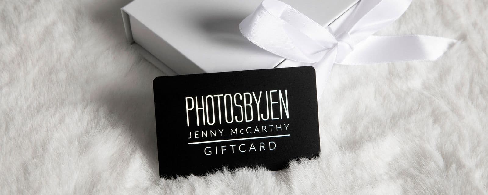 Photos by Jen gift card in a white box