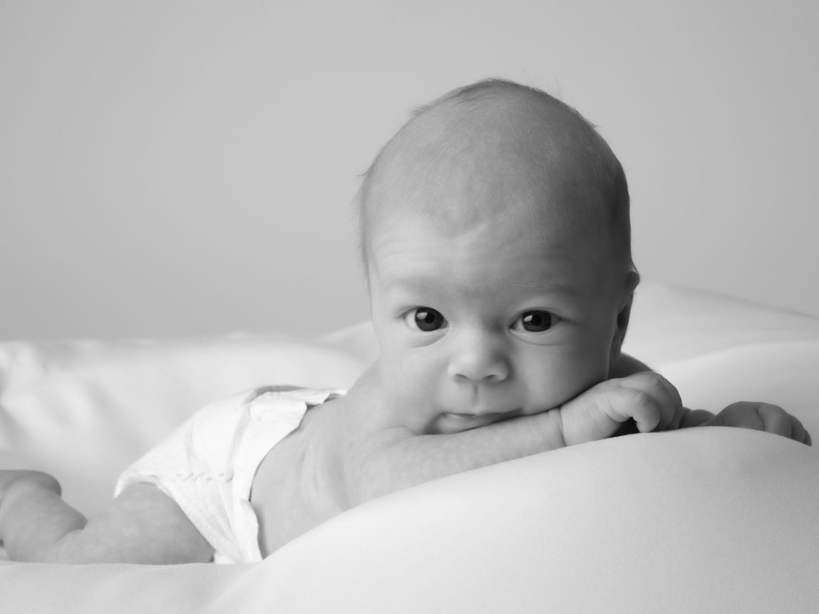 baby posing for photography session